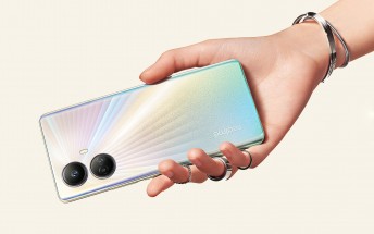 Realme 10 Pro+ design shown off from all sides in a photoshoot