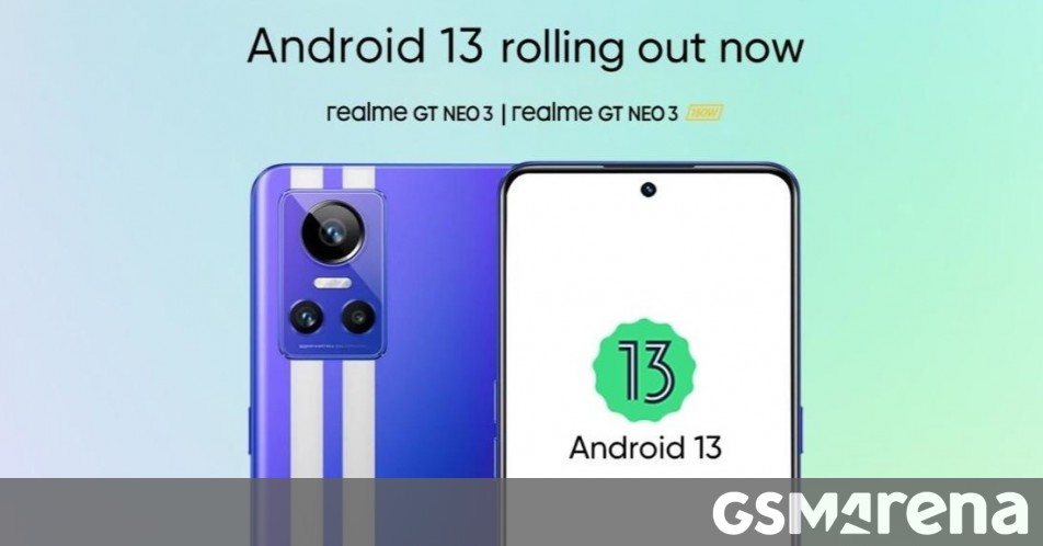 Realme GT Neo 3 starts receiving official Android 13 Update