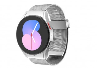 Milanese strap for Galaxy Watch5 in silver and black