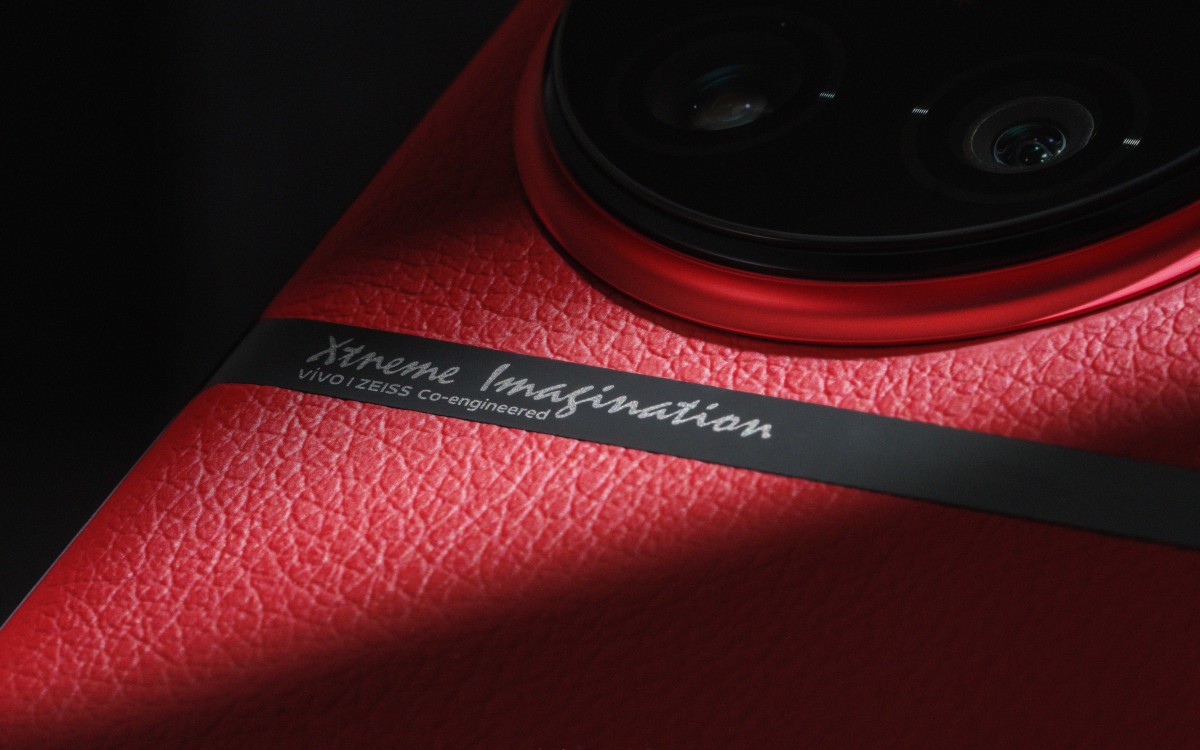 Leather Red vivo X90 Pro+ appears in live photo and teaser - GSMArena.com news