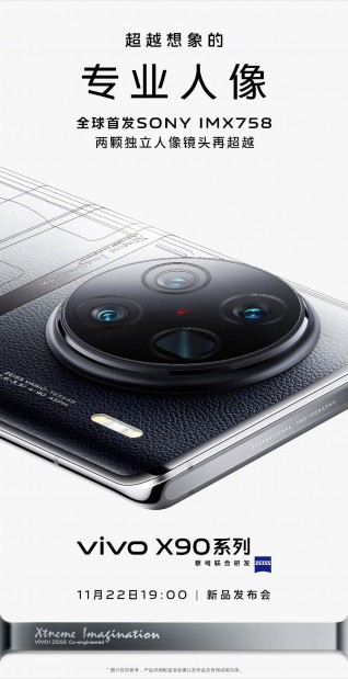 سری vivo X90 با SoC Dimensity 9200 و دوربین سونی IMX758 عرضه خواهد شد.