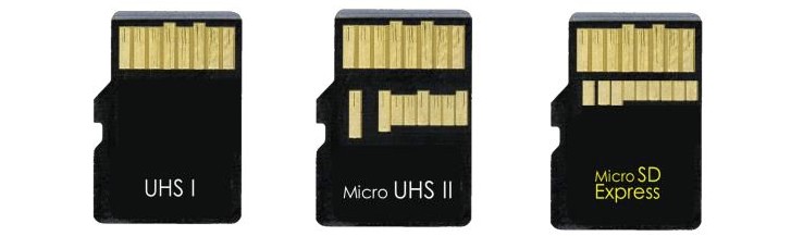 More speed requires more pins - enter UHS-II and SD Express