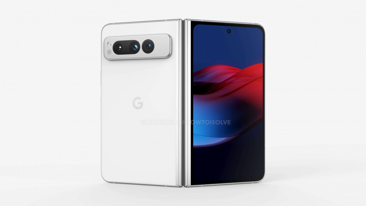 This is the Google Pixel Fold in render form