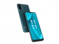 Lava X3 (2022) in black, green and blue