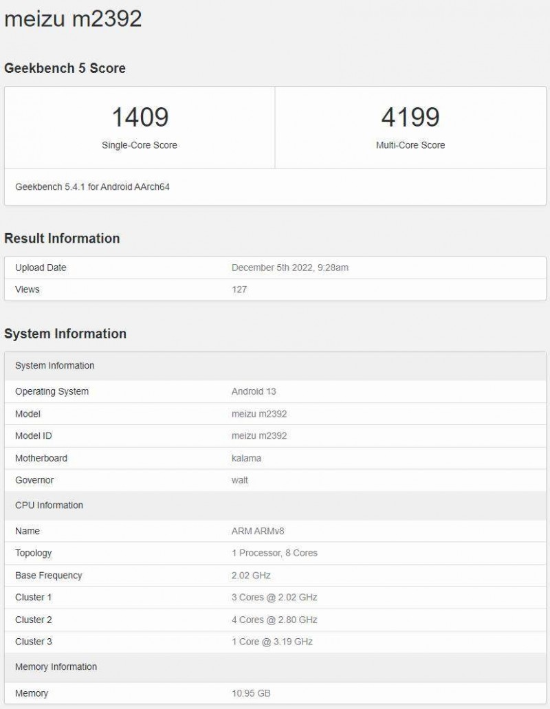 Meizu is working on a Snapdragon 8 Gen 2 phone, is it the Meizu 20?