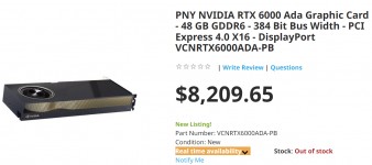 Nvidia RTX 6000 (Ada) on ShopBLT
