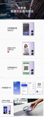 Details on Oppo Find N2 Flip's two displays