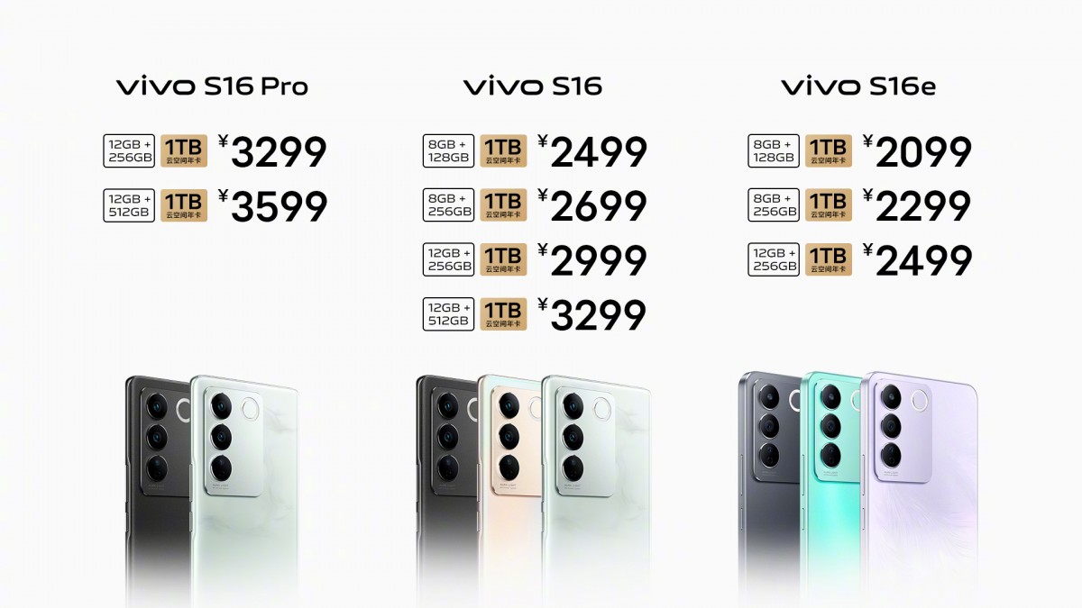 vivo S16 lineup announced, S16 Pro brings Dimensity 8200 and 50MP seflie cam