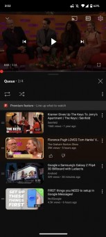 Add to queue on YouTube Premium for Android