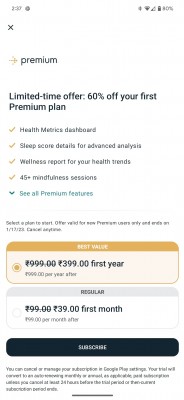 Fitbit Premium subscriptions are discounted, deal ends on January 17