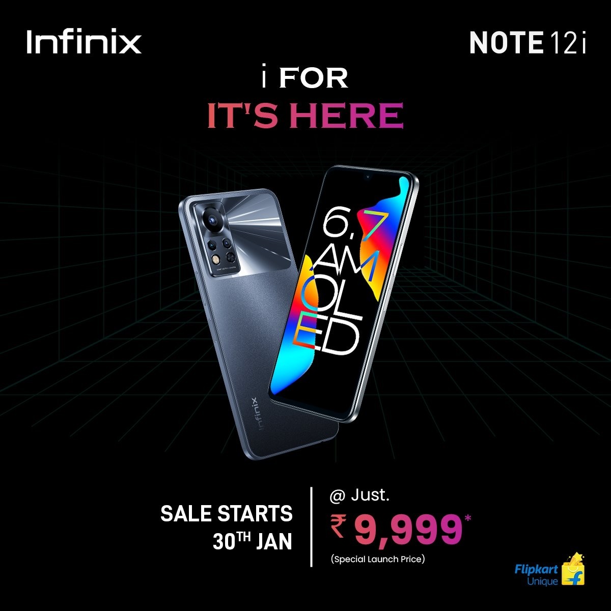 Infinix brings Note 12i to India, sale begins on January 30