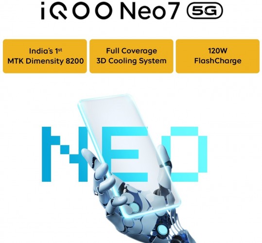 Indian iQOO Neo7's design and colors revealed, it's a rebranded Neo7 SE