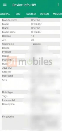 اسکرین شات های OnePlus Nord CE 3