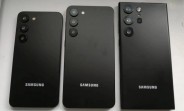 ساختگی های Samsung Galaxy S23، S23+ و S23 Ultra اندازه های نسبی را نشان می دهند