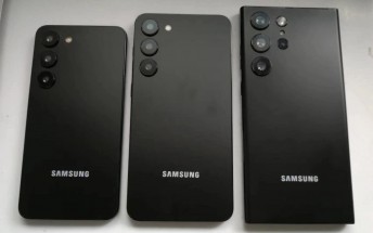Samsung Galaxy S23, S23+ and S23 Ultra dummies show relative sizes