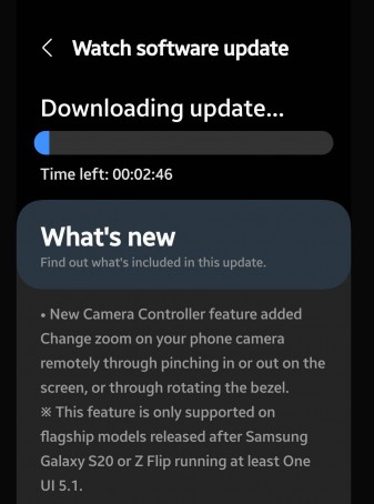 Galaxy Watch4 R860XXU1GWA3 update changelog