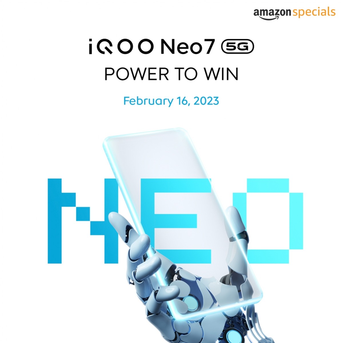vivo iQOO Neo7 را در 16 فوریه به هند می آورد