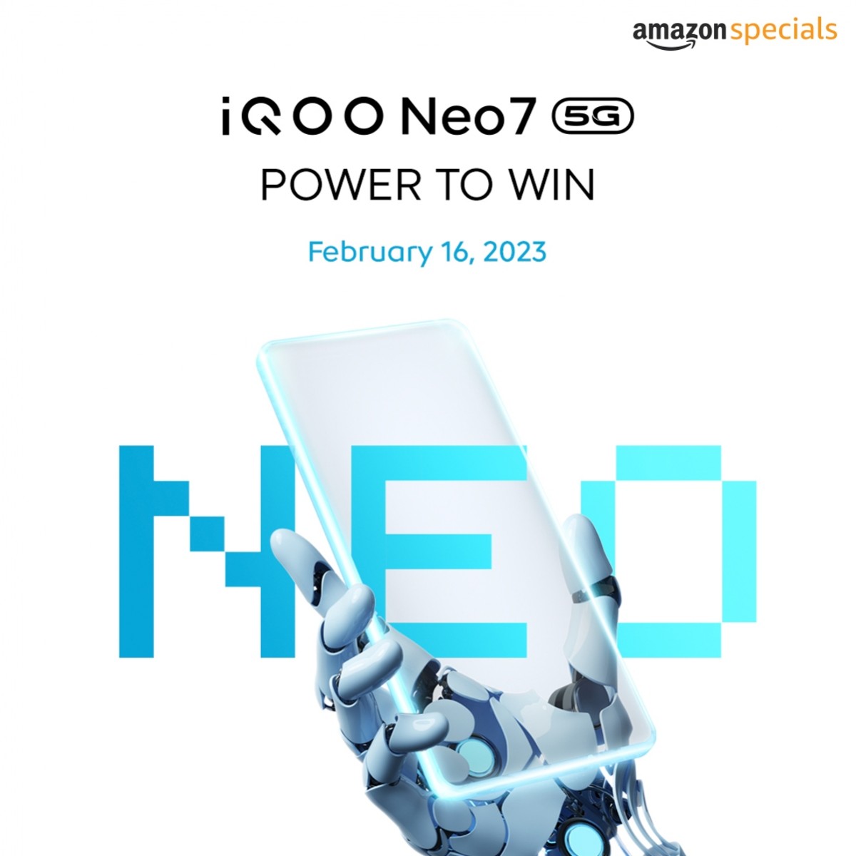 vivo will bring the iQOO Neo7 to India on February 16