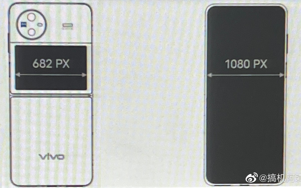 Il nuovo mockup di vivo X Flip rivela dettagli sul display esterno