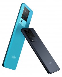 The iQOO Neo7 is launching in two colors: Frost Blue and Interstellar Black