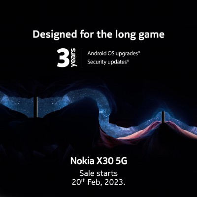 The Nokia X30 will go on sale in India on February 20