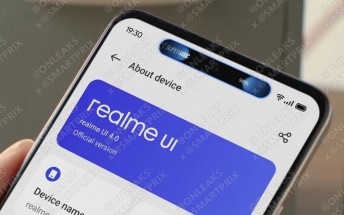 نسخه Realme از جزیره پویا اپل در تصاویر فاش شده نشان داده شده است