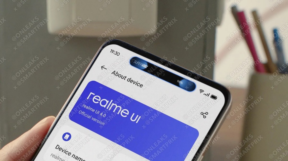 Realme's version of Apple's Dynamic Island shown in leaked images