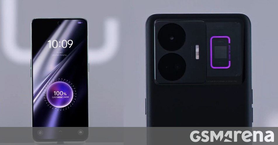 Realme GT3's 240W charging system shown off on video: 1-100% in 9 minutes and 37 seconds thumbnail