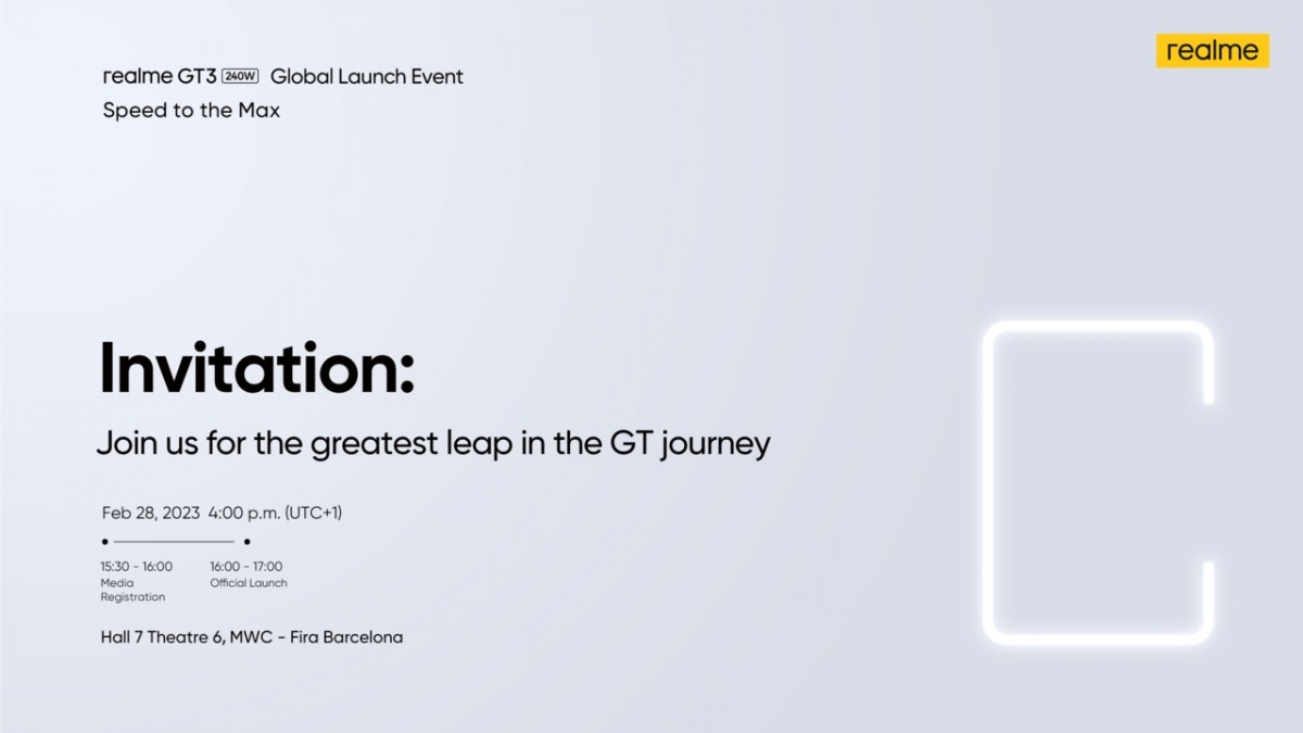 Realme GT3 با شارژ 240 واتی در 28 فوریه وارد بازار می شود