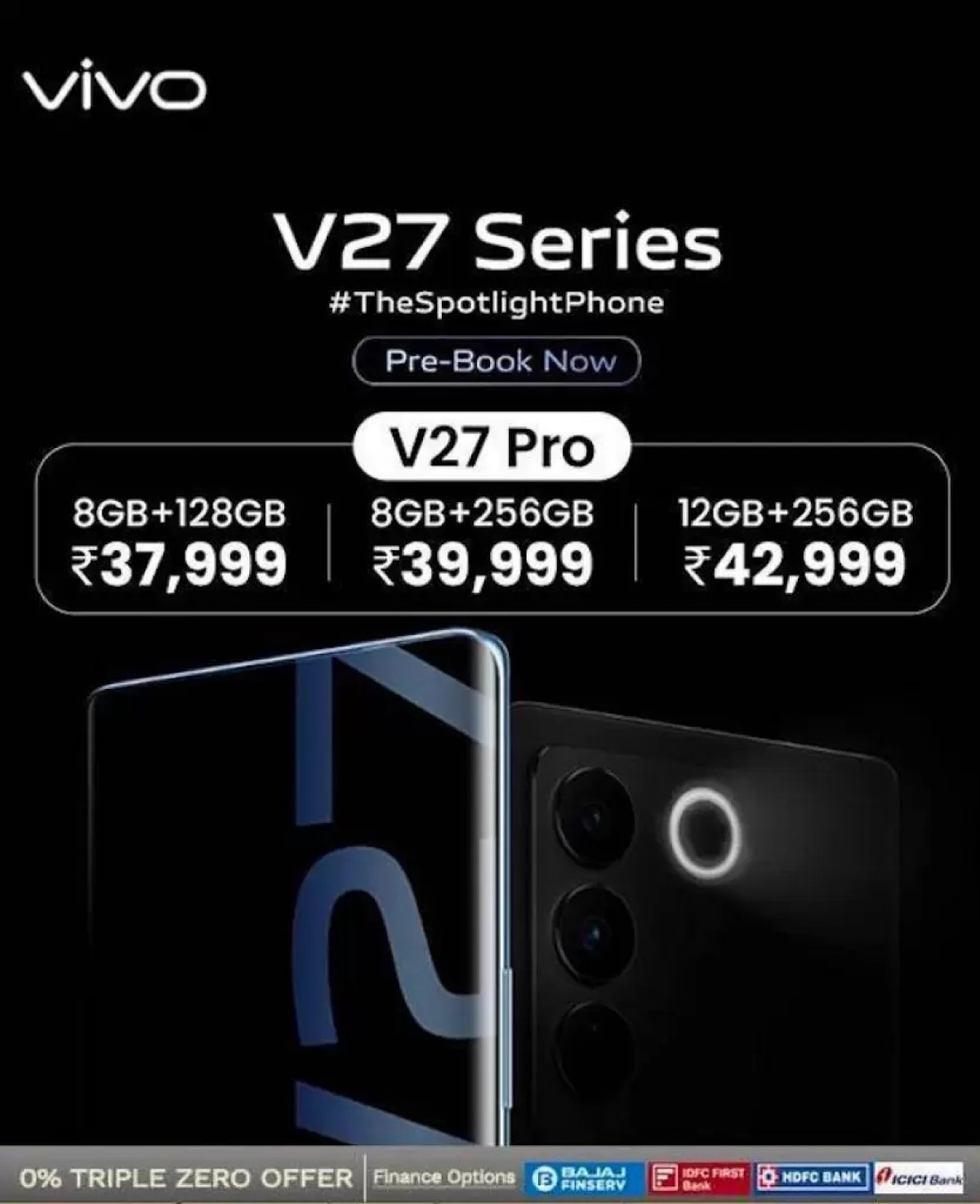 قیمت و مشخصات vivo V27 Pro قبل از عرضه به بیرون درز کرد