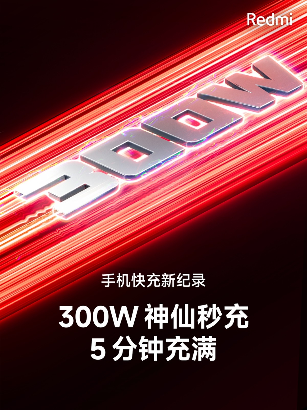 Redmi introduces 300W fast charging which fills a phone battery in 5 minutes