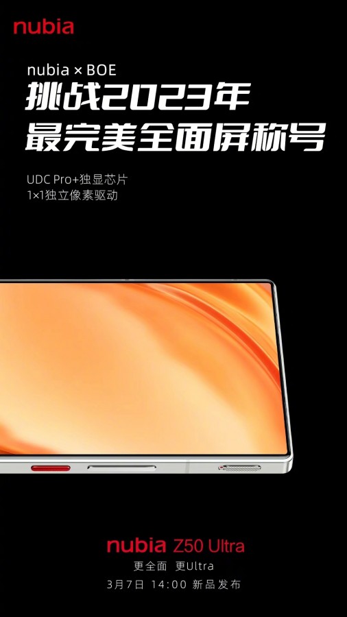 ZTE Nubia Z50 Ultra is presented with 4th gen of UDC and advanced camera  system