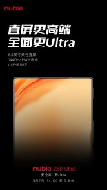 Nubia Z50 Ultra with 4th gen under-screen camera tech to be announced on  March 7