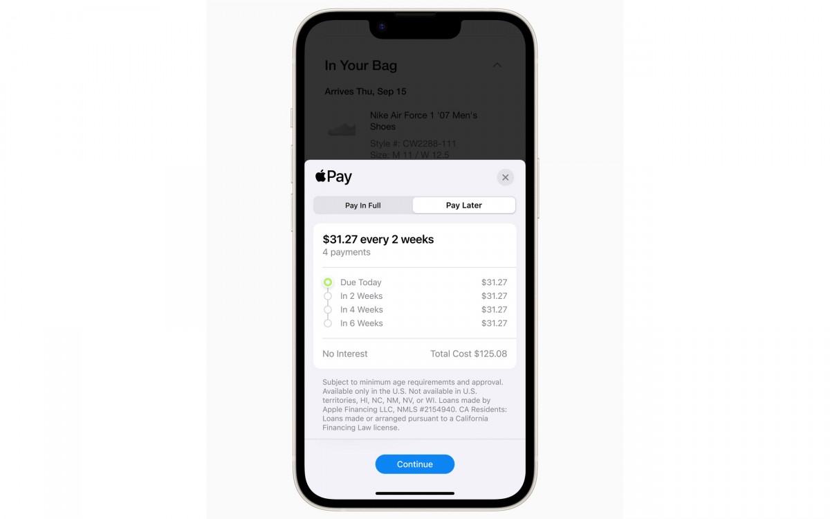 Apple Pay Later launches with a random invite system today