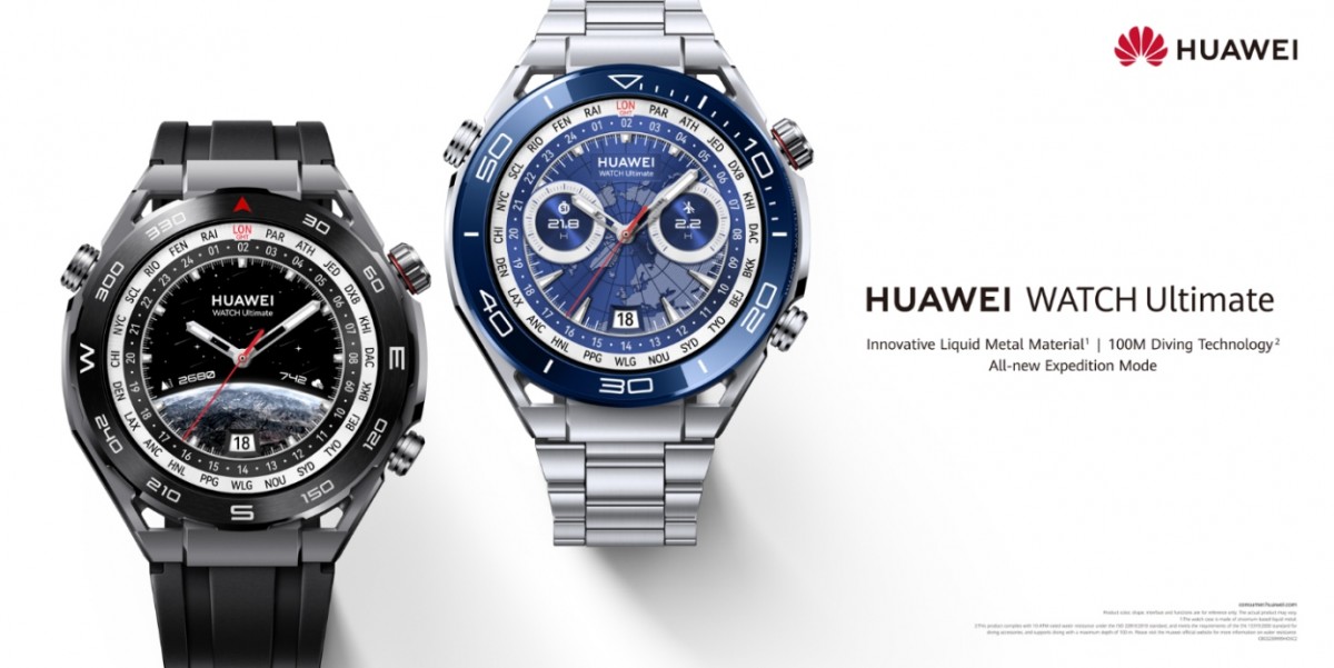 Huawei Watch Ultimate با صفحه نمایش AMOLED عرضه می شود و از غوطه وری 100 متری پشتیبانی می کند