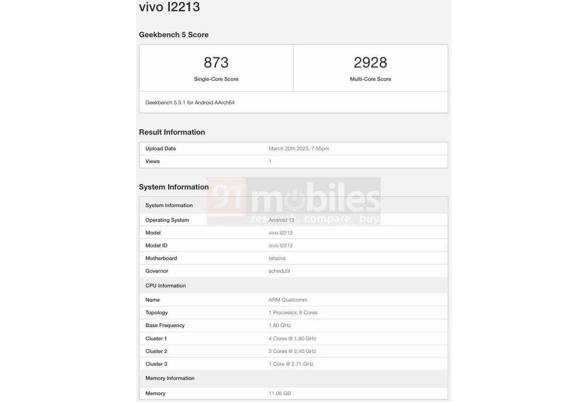 Global or Indian iQOO Z7 Pro runs Geekbench with Snapdragon 782G on board