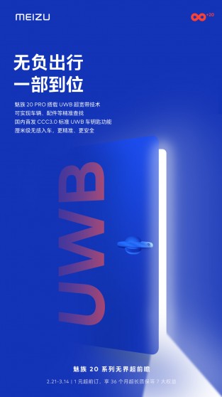 Meizu 20 Pro UWB and camera posters