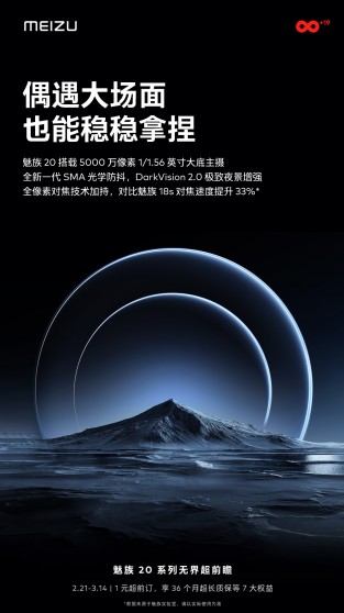 Meizu 20 Pro UWB و پوسترهای دوربین