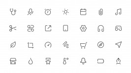 Các biểu tượng Nokia Pure dựa trên các hình dạng hình học