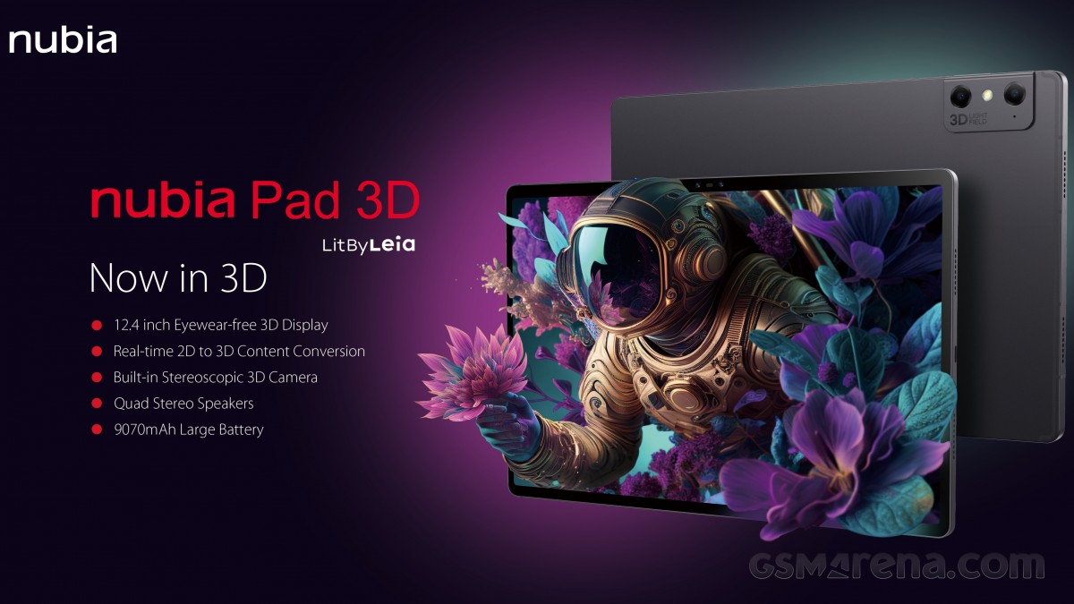 Nubia Pad 3D اکنون برای پیش‌سفارش در دسترس است
