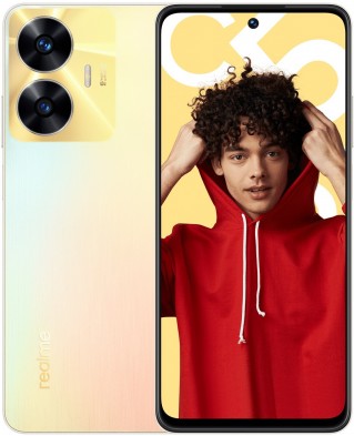 Realme C55 in Sunshower color