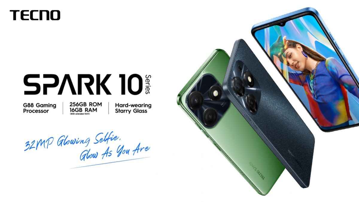 Tecno giới thiệu thêm ba điện thoại - Spark 10 5G, Spark 10 và Spark 10C