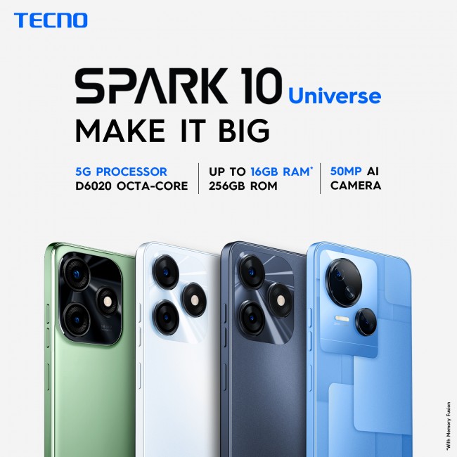 The Tecno Spark 10 universe is coming to India on March 23