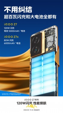 vivo iQOO Z7 official promo posters