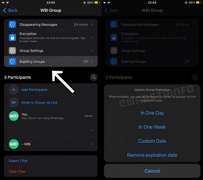 Expiring Groups feature lands in WhatsApp TestFlight beta