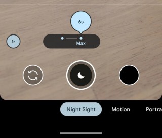 New Night Sight exposure toggle