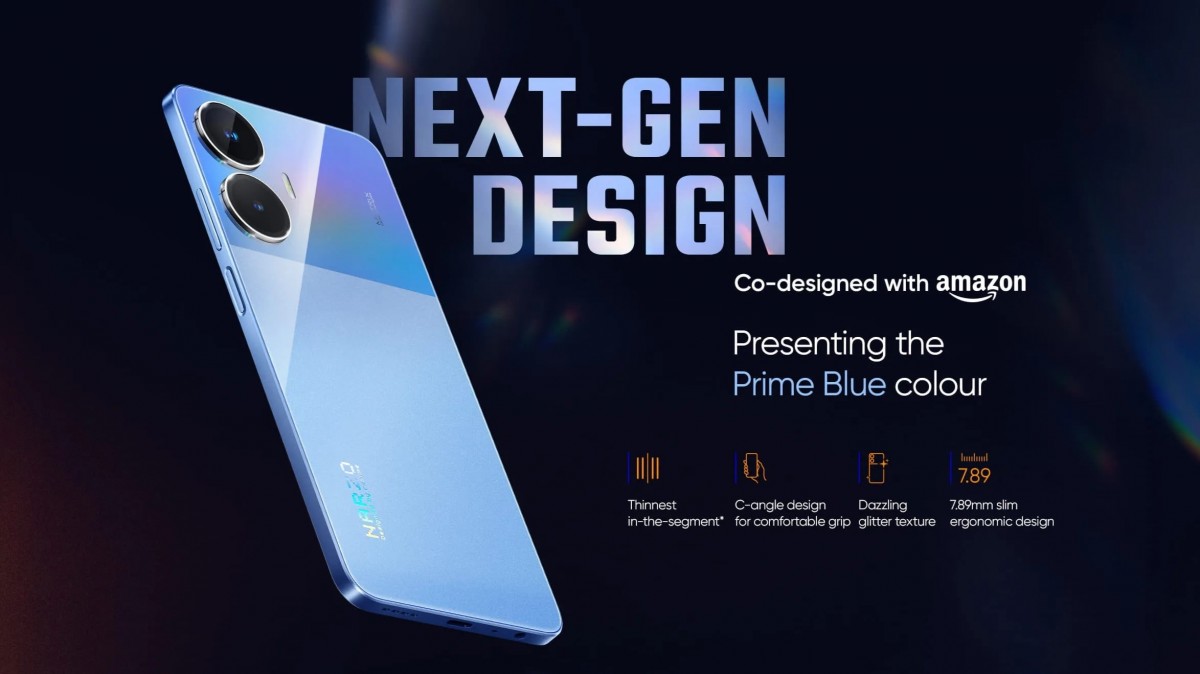 Realme Narzo N55 teased in new color, charging speed confirmed