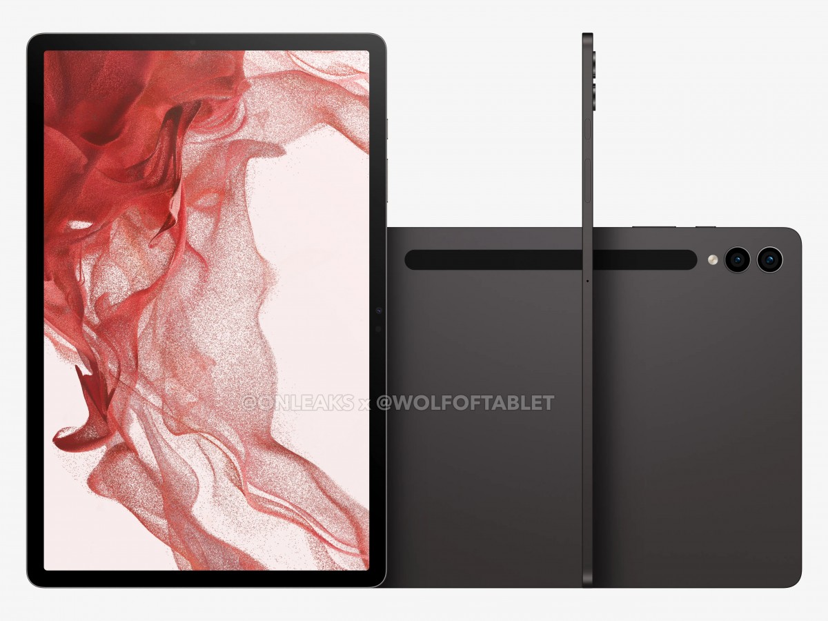 Here's the Samsung Galaxy Tab S9+ in some leaked renders