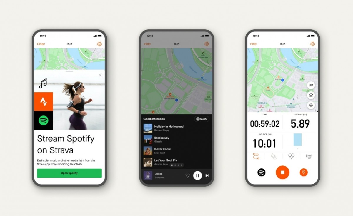 Strava brings Spotify integration for easier music navigation during activities
