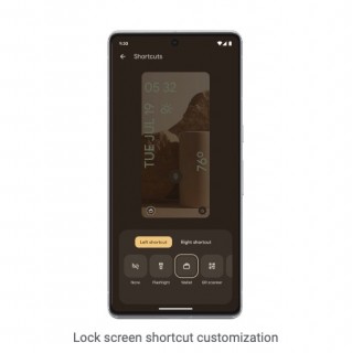 New lock screen customization optoins